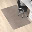 Blvornl Office Chair Mat for Hardwood Floor and Low Pile Carpet, 45"x 53" Desk Chair Mat for Hard Wood, Anti-Slip Hard Floor Protector Rolling Chair Mat, PVC Mat Desk Rug for Home, Dark Brown
