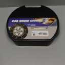 Snow-Chains Auto Fixing 1 Min Quick Fit Easy Installation Tire-Chains, Portable Reusable Universal Emergency Tire Traction Chain for Passenger Car, Pickup Trucks and SUV - Set of 2 (HKN-160)