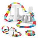 230 pcs Car Track Set Race Toys for Kids Christmas Boys Kids Birthday Toys, Flexible Changeable Magic Race Car Track for 3 4 5 6 7 8 9 10 12+Year Old Boys Girls