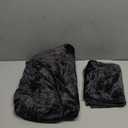 BEDELITE Velvet Fitted Sheet and Pillowcase Set, Luxury Soft Fuzzy Bottom Sheet with Reinforced Elastic Corner Straps, Deep Pocket up to 15 Inch, 1 Fitted Sheet and 1 Pillowcase (Twin XL, Black)