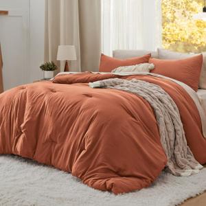 Bedsure Comforter, Size 104x90,2 Pillowcases ,Orange