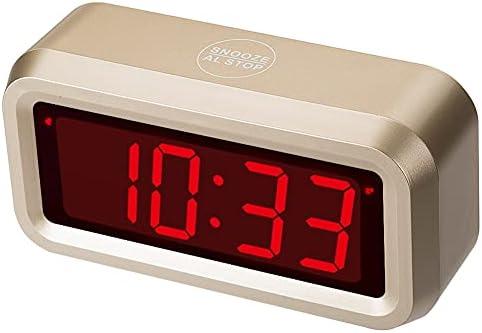 Timegyro Alarm Clock for Bedrooms, LED Digital Clock Battery Operated Small Wall Clock with 3 Level Brightness Adjustable,Snooze,12/24Hr,1.2" Digital Display for Desk, Bebside,Table, Travel COLOR BLACK