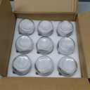 18 Pack Mason Jars, 16oz & 8oz Mason jars with Airtight Lids, Glass Canning Jars for Preserving, Jam, Kitchen Storage,Fermenting, Pickling, Freezing (9 x16 oz + 9 x 8oz)