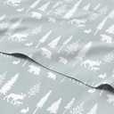 Twin Christmas Woodlands Sheet Set - Holiday Xmas Pattern Bedding Set - Deep Pockets - Snug Fit - 3 Piece - Wrinkle Free & Easy Care - Cozy Festive Winter - Holiday Sheets for Women, Men, Kids & Teens