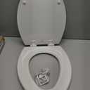 Bemis 1500EC Durable Wooden Toilet Seat, Easy Clean Hinges, Made in USA, Elongated, White, Pack of 1