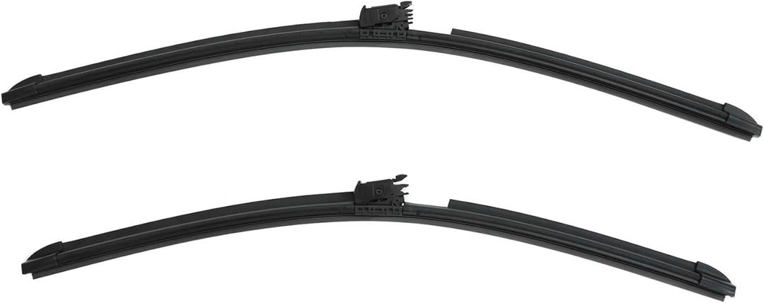 XQSMWF Windshield Wiper Blade Set w/Heated Compatible with Mercedes S450 S550 S550e S560 2015-2020# A2228201145 2228201145 222-820-11-45