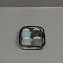 Travel Containers for Toiletries, GLAMFIELDS TSA Approved 1.7oz 50ml Travel Size Silicone Cream Jars BPA Free, Leak-proof Travel Essentials with Lid for Cosmetic Face Hand Body Cream Grey (4 Pack)