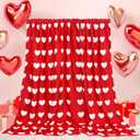 JarThenaAMCS Valentine's Day Throw Blanket Red Heart Prints Fuzzy Romantic Love Decorative Soft Cozy Flannel Blanket for Mom Couple Home Bed Sofa Couch Chair, 50 x 60 Inch