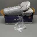 DONAMA Cervical Pillow for Neck and Shoulder,Contour Memory Foam Pillow,Ergonomic Neck Support Pillow for Side Back Stomach Sleepers with Pillowcase (Queen Size 24.8"Lx14.96"Wx5.51"H, Light Grey)