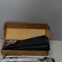 [Upgraded] Large Under Desk Cable Management Tray, Cinati Cable Management Under Desk No Drill, 42" Fabric Cord Hider for Wire Organizer, Cord Organizer for Office, Home - Supports Up to 30lbs Black