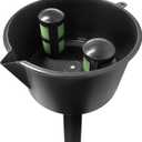 AF15CB Fuel Funnel for Automobile, Portable Gas Filter for Car, Refuel Oil Water Separator with Filter Screen, Gasoline Sand Strainer Port for Boat Motorcycle Excavator Tractor