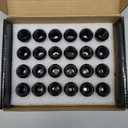 MIKKUPPA 24PCS M14x1.5 Lug Nuts - Black 1.4" 35mm Length, 0.87" (22mm) Wide Short Style Lug Nuts, Replacement for 1995-1999 Chevy Silverado 1500, 2010-2022 Camaro, 2010-2017 Equinox Aftermarket Wheel