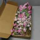 IPOPU 37" Blue Delphinium Artificial Flowers 5PCS Real Look Flocked Faux Delphinium Flowers with Fuzz Long Stem Silk Larkspur Snapdragon for Wedding & Home Decor(Blue)