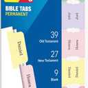 2 x Redi-Tag Bible Tabs, Bible Tabs for Men and Women, Printed and Customizable Bible Labels, Bible Annotation Kit, Pastel Colors, 75 Pack (1002456)