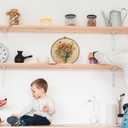 MAQIKA Vintage Floral Framed Wall Art Decor, Botanical Canvas Prints, Farmhouse Flower Round Wall Hanging, Boho Wall Art for Living Room Bedroom Kitchen, 10x10 Inch