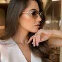 BOTEN Retro Oval Sunglasses for Women Men Small 90s Sun Glasses Trendy Gold Frame Round Shades Cute Designer Sunnies