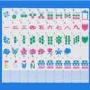 American Mahjong Tile Set with Carrying Bag and Accessories, 160 Acrylic Engraved Mahjong Tiles(Light Blue