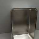 Stainless Steel Litter Box, 20"x14"x6" Large Metal Cat Litter Box, Easy to Clean, Non Stick No Smell,Steel Litterbox for Adult Cats/Kitty