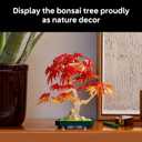LEGO Botanicals Japanese Red Maple Bonsai Tree Building Kit for Adults 18+ - Unique Home Decor DIY for Room or Office - Housewarming Gift Idea for New Home - Plant Decor for Desk or Bookshelf- 10348