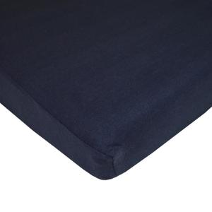 American Baby Company Supreme 100% Natural Cotton Fitted Crib Sheet 52" x 28", Enhanced Thickness for Soft, Breathable & Hypoallergenic Jersey Comfort, Navy, Neutral for Boys & Girls
