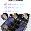 HZGXQN Toploader Storage Box for 3" x 4" 35pt Rigid Card, Top Loader Card Storage Hard Case, Sports Card Storage Boxes for Trading Cards, Top Loaders Holder (Holds 600+ Toploaders)