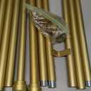 Extra Long Curtain Rods for Windows 32 to 170 Inch, 1 Inch Gold Heavy Duty Curtain Rods for Patio, Farmhouse, Bedroom, Living Room, Adjustable Metal Drapery Rod (A1,Gold,32"-170")