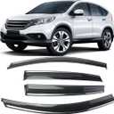 Rain Guards Suitable for CRV 2012-2016, Window Visor, Dark Smoke Accessories, Window Deflectors, Rain Guard, 4 pcs
