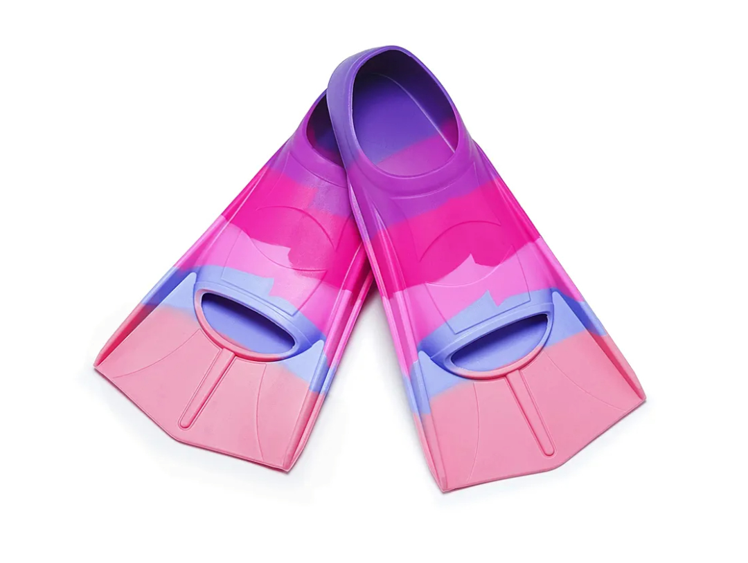 Kids Swim Fins,Short Youth Fins Swimming Flippers,Swim Training Fins for Lap Swimming,for Children Girls Boys Beginners 30-32