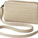 Small Crossbody Bag for Women (Straw-off-white-horiz)