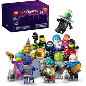 LEGO Minifigures Series 26 Space 6 Pack, Multi Pack of Collectible Minifigures for Kids, Sci-Fi Toy Building Set for Independent Play, Gift Idea for Boys and Girls Aged 5 Years Old and Up, 66764