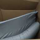 Wellsin 2 Height Adjustable Wedge Leg Pillow for Elevation, Memory Foam Leg Elevation Pillows for Swelling with 3 Handles and Washable Cover (Grey)