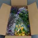 Yastouay Artificial Flowers for Outdoors UV Resistant, 27 Bundles Realistic Outdoor Artificial Plants & Flowers, Fake Outdoor Flowers Plants for Front Porch Window Box Garden Decoration