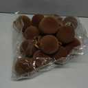 32 Pcs Velvet Christmas Tree Ornaments Balls with Velvet Ribbon Christmas Tree Hanging Decorations Neutral Flocked Balls Bulk for Xmas Home Indoor (Brown)