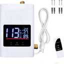 Aottop Electric Tankless Water Heater 3000W - Instant Hot Water Under Sink with Remote Control & Digital Display, Portable Mini On Demand for RV, Kitchen, Bathroom