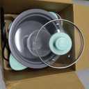Dash Mini Ceramic Rice Cooker - Designed for Single-Serve Cooking - Compact Rice Cooker with Nonstick Removable Pot, Keep Warm Function & Easy-to-Clean Sleek Design - Aqua Ceramic