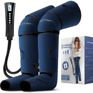 UMARMUNG Air Compression Leg Massager with Heat - Pain Relief & Circulation Booster for Foot, Calf, Knee and Thigh - Gifts for Men, Women, Dad, Mom for Mother's Day, Father's Day, Birthdays, Christmas