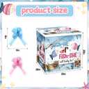 AmazingSpark 28in Giant Gender Reveal Gift Box with Lid Kit Oversized Gender Reveal Balloon Box Large Pull Bows for Baby Shower Birthday Party Decor(Fishing), 1 count
