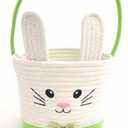 Holiday Home 9" Rope Basket -  Green, 1ct