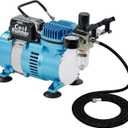 Master Airbrush Air Brush Kit with Air Compressor TC-320, 1/5 HP Cool Runner II Dual Fan with Regulator, Water Trap & Holder
