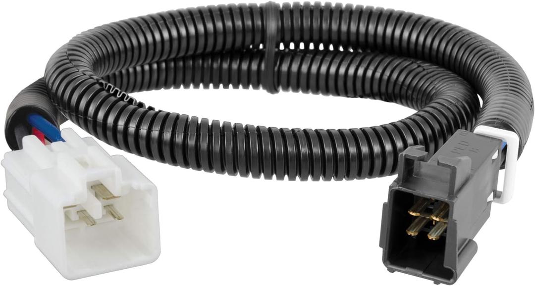 CURT 51362 Quick Plug Electric Trailer Brake Controller Wiring Harness, Select Toyota 4Runner, Land Cruiser, Sequoia, Tacoma, Tundra, Lexus GX, LX , Black