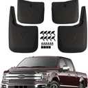 KCOOL Mud Flaps Compatible with Ford 2015-2020 F150 Without OEM Fender Flares Custom Front and Rear Mud Guard Set (4pcs Set)