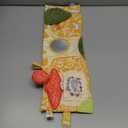 Manhattan Toy Deer One Soft Activity Crinkle Book & Fold Out Pat Mat for Baby, Toddler with Squeaker, Discovery Mirror and Teether