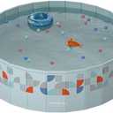 Foldable Swimming Pools Above Ground,Non-Inflatable Kids' and Adults' Outdoor Swimming Prism Round Pool (160cm/62.99inch)