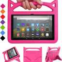 New 8inch Tablet Case for Kids(12th/10th Generation, 2024/2022/2020 Release)- SHERBORN Lightweight Shockproof with Stand Kid-Proof Cover with Handle Kids Case Incompatible with iPad-Pink