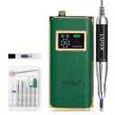 L'UGX Professional 35000RPM Electric Nail File for Acrylic Gel Nails, Portable Nail Drill Machine for Manicure & Pedicure Polishing