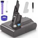 V7 Battery Replacement for Dyson - 21.6V 6000mAh Lithium-ion Battery for SV11 V7 Motorhead Animal Extra Mattress Absolute Trigger Allergy Cordless Vacuum Cleaners, Filters Included