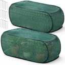 2 Pack 39 x 18 x 16 in Pop up Garden Plant Shade Tent 80% UV Resistant Plant Shade Net Foldable Crop Cage Cloth with Stakes for Outdoor Vegetable Fruit Protector Sun Protection Easy Setup
