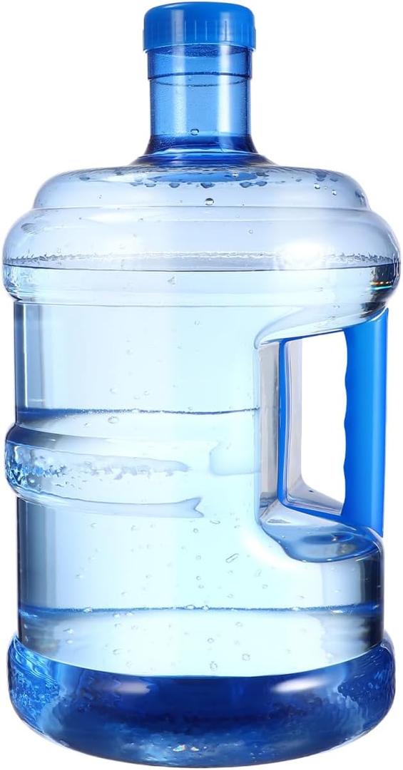 SEWACC Water Bottle 2 Gallon Portable Water Containers with Handle Large Capacity Large Reusable Motivational Jug for Camping Outdoor Sports Travel