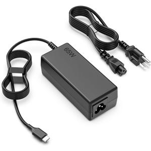 SLE-TECH 65W USB C Laptop Charger Compatible with Lenovo ThinkPad X1 Carbon Gen 6 7 8 9,T14 T15 E14 E15 L13,Yoga 7i 9i C740 C930 C940,Chromebook 100e 300e 500e c330 s330,Type C AC Adapter Power Cord