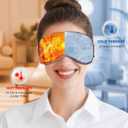 2 Packs Cooling Eye Mask and Neck Ice Pack Wrap,Hot Cold Compress Ice Pack for Neck,Cold Gel Cooling Mask for Sleep,Reusable Ice Eye Mask Cold Compress for Puffy Eyes,Pink